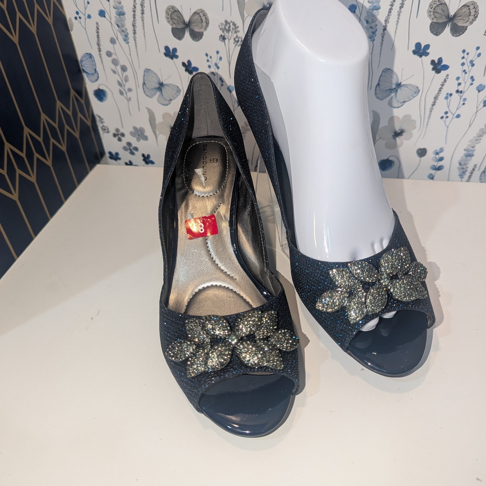 Elegant Black Peep-Toe Women's Shoes